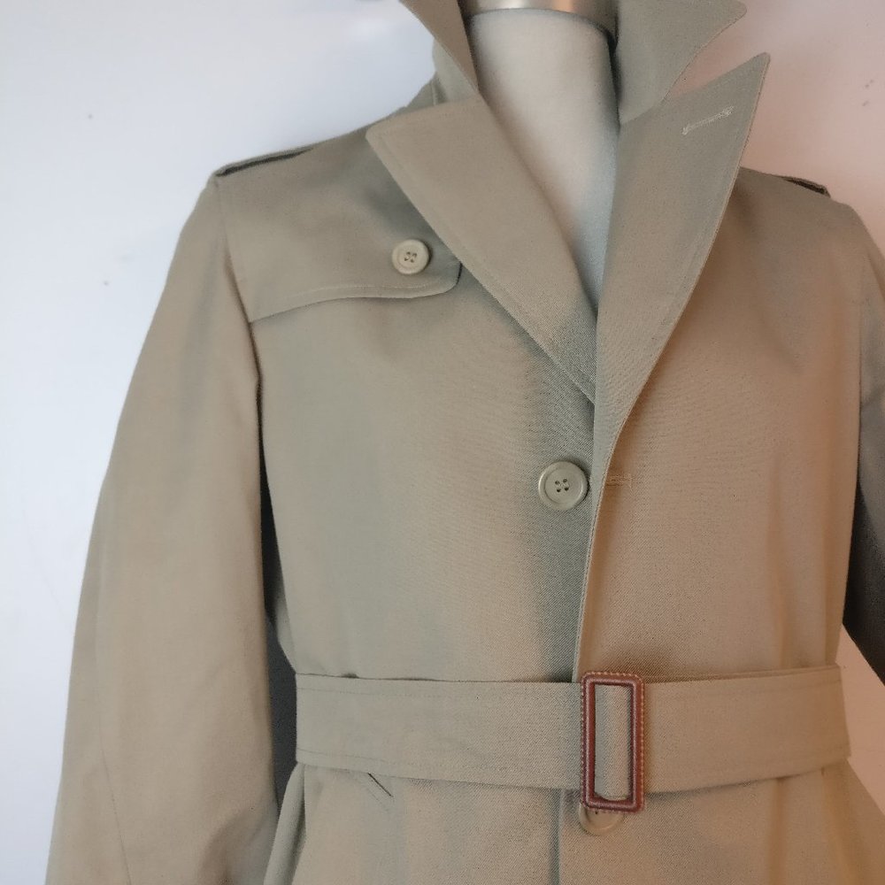 The Essential Trench Coat, Classic Long Belted Fitted Trench Coat with Pocket, S